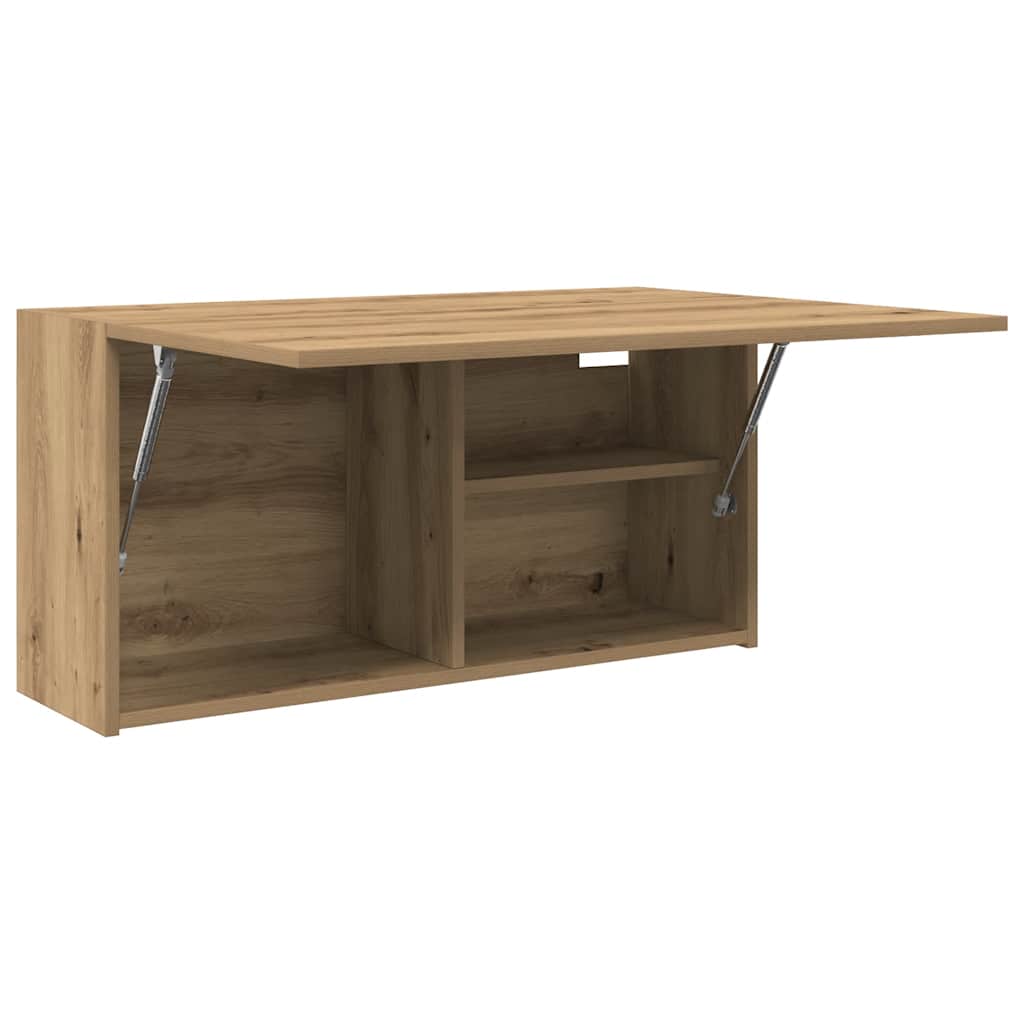 Mobiletto da Bagno Rovere Artigianale 80x25x40 cm in Truciolato | homemem39