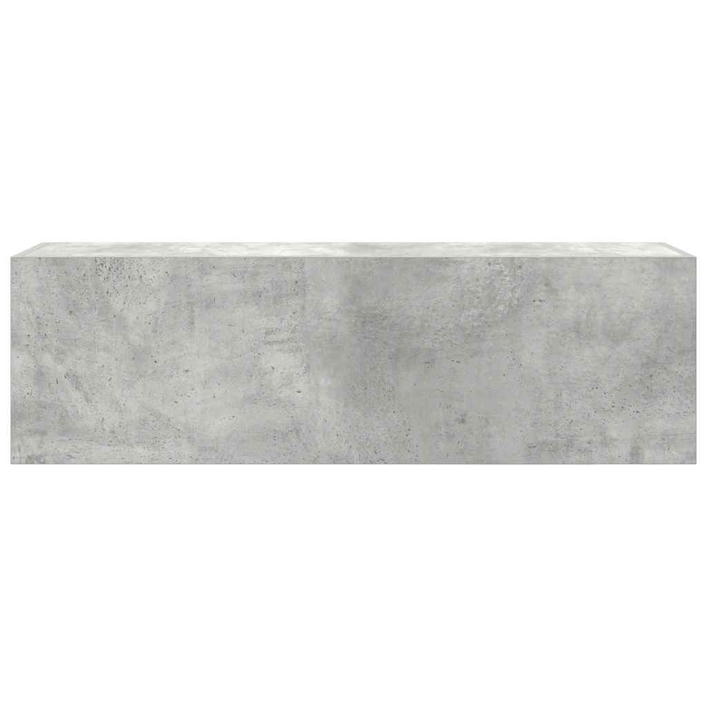 Armadietto da Bagno Grigio Cemento 100x25x30 cm in Truciolato | homemem39