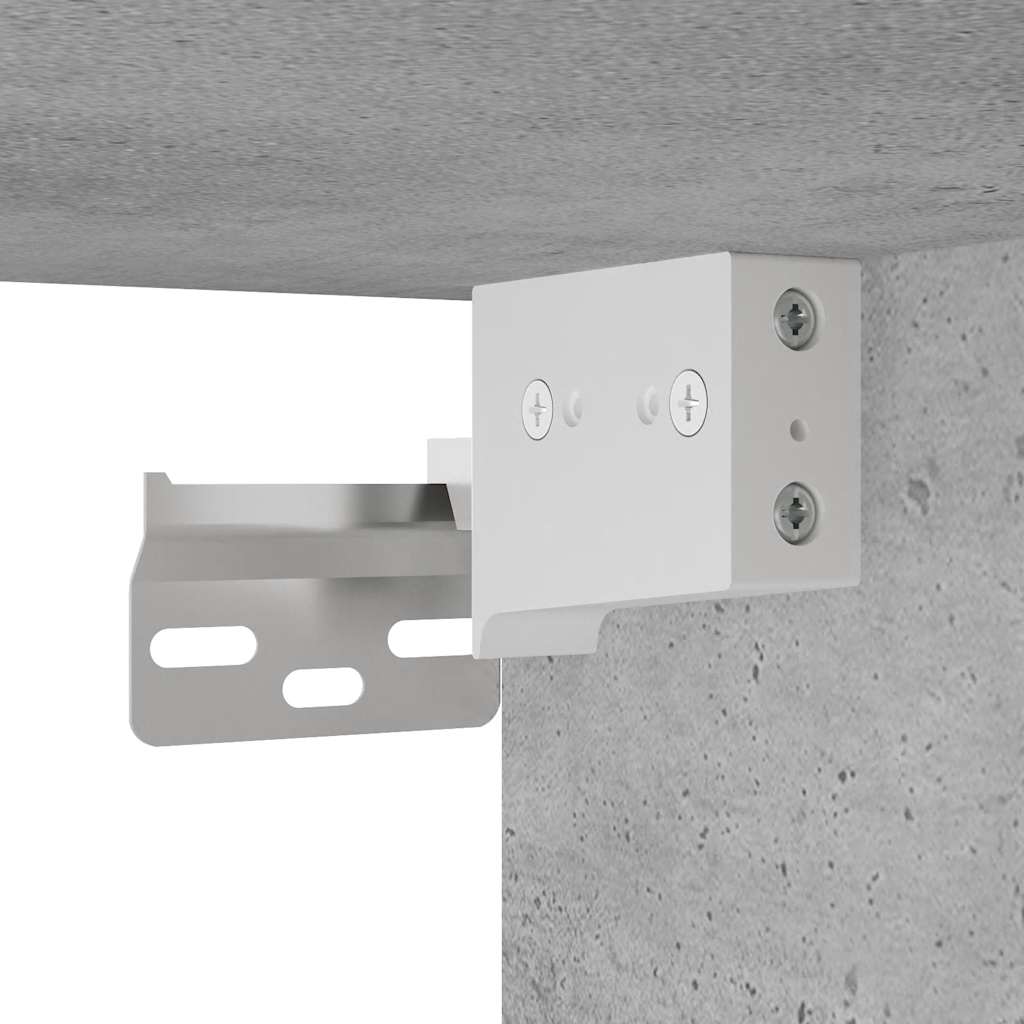 Armadietto da Bagno Grigio Cemento 100x25x30 cm in Truciolato | homemem39