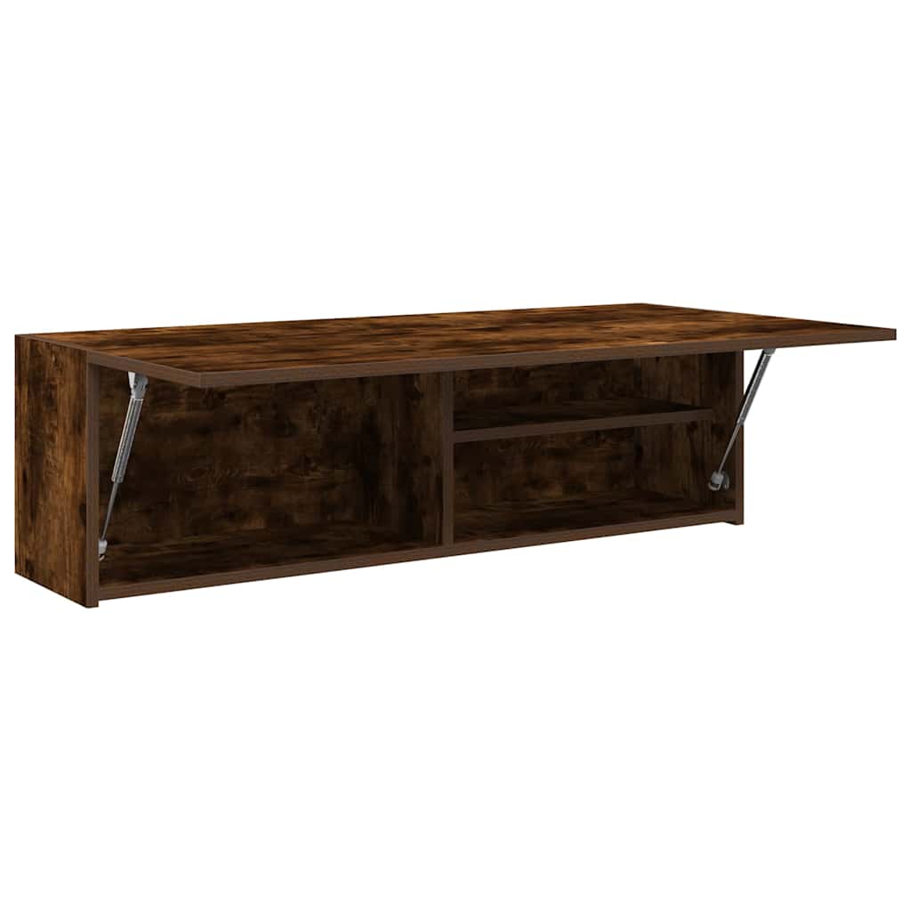Armadietto Bagno Rovere Fumo 100x25x30 cm in Truciolato