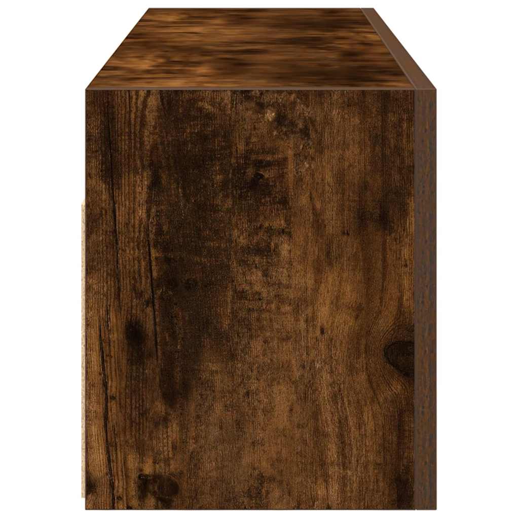 Armadietto Bagno Rovere Fumo 100x25x30 cm in Truciolato