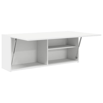 Mobile da Bagno a Parete Bianco 100x25x40 cm in Truciolato | homemem39