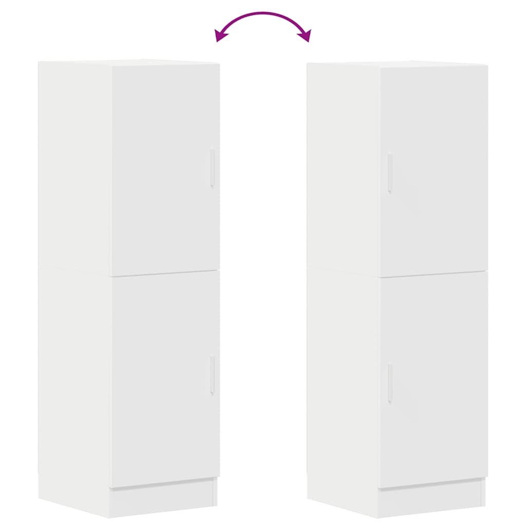 Mobile da Cucina Bianco 38x41,5x131,5 cm in Legno Multistrato - homemem39