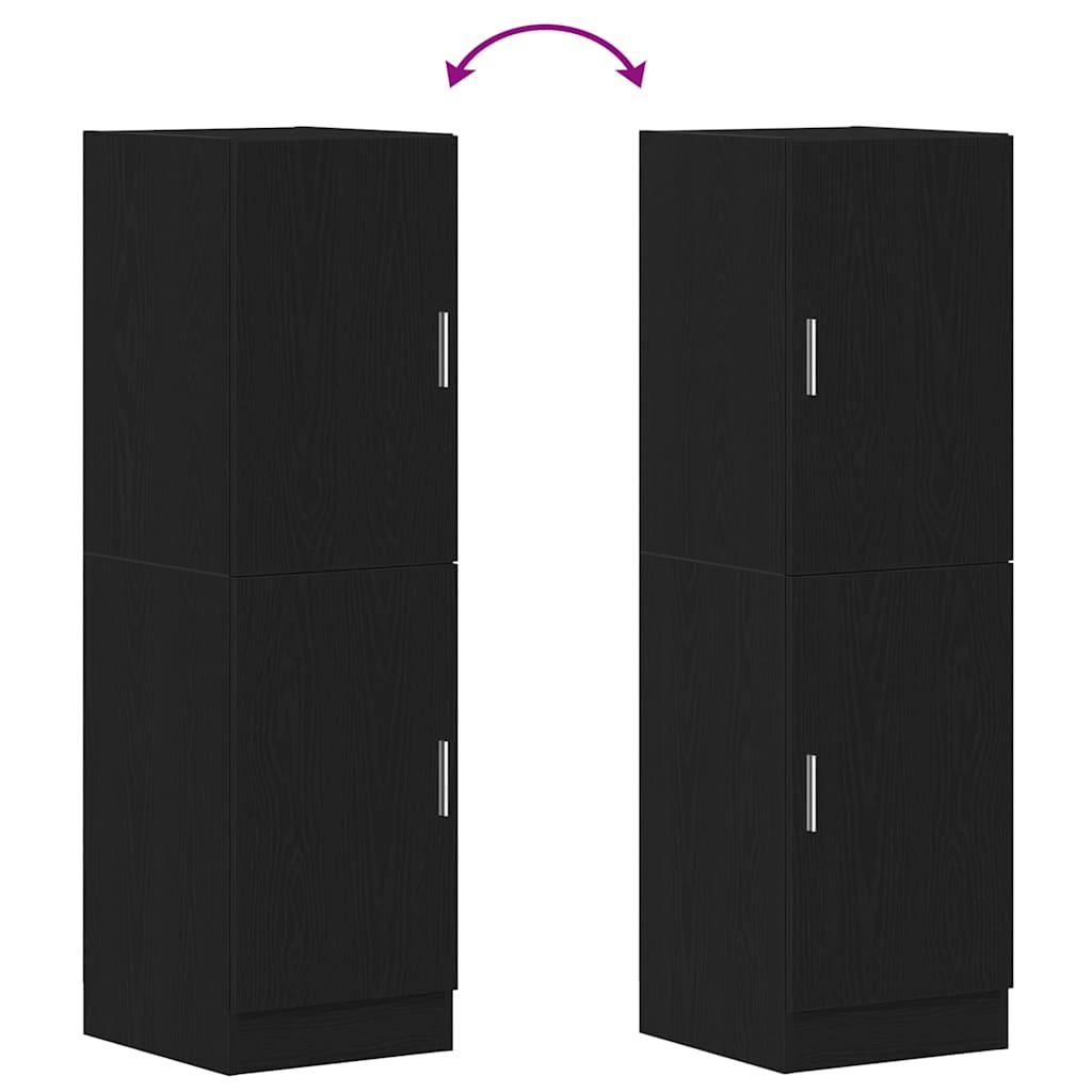 Mobile da Cucina Nero 38x41,5x131,5 cm Legno Multistrato - homemem39