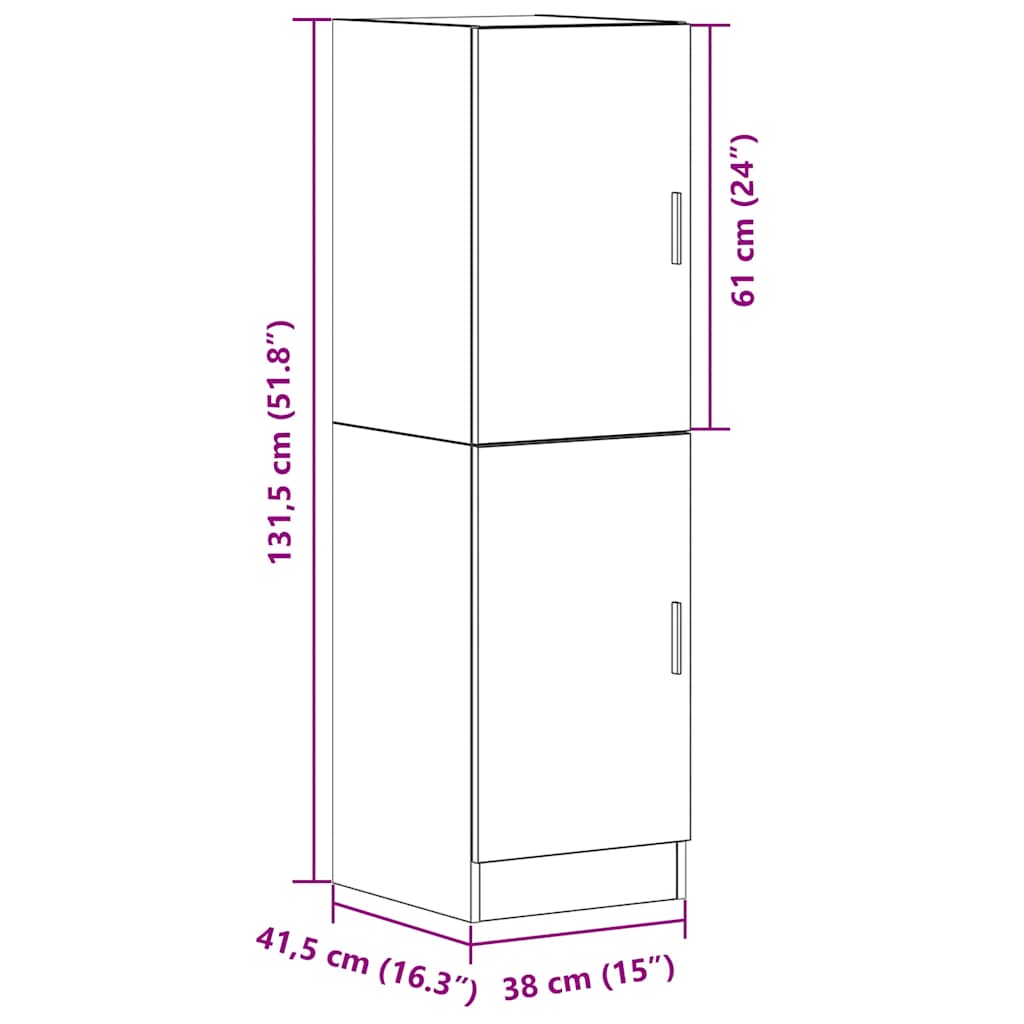 Mobile da Cucina Nero 38x41,5x131,5 cm Legno Multistrato | homemem39