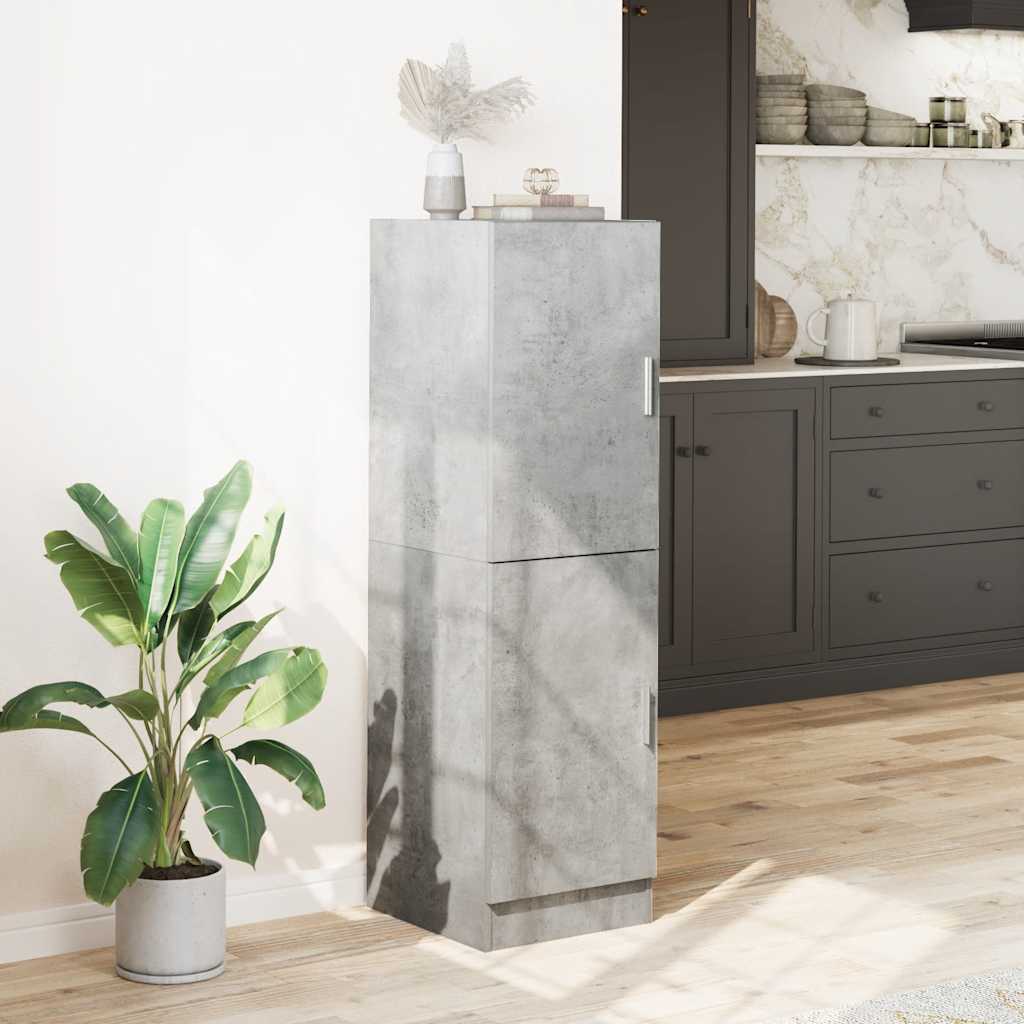 Mobile da Cucina Grigio Cemento 38x41,5x131,5 cm Legno