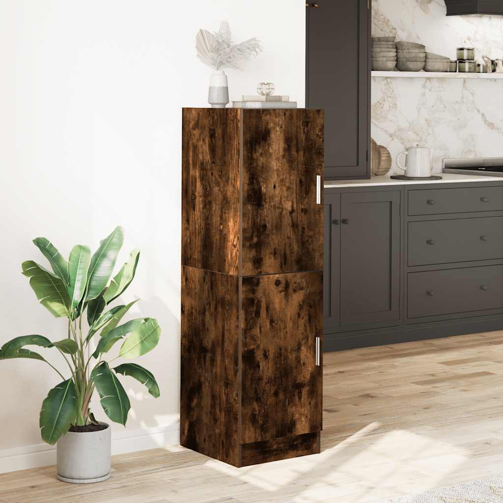 Armadietto Cucina Rovere Fumo 38x41,5x131,5 cm in Legno | homemem39