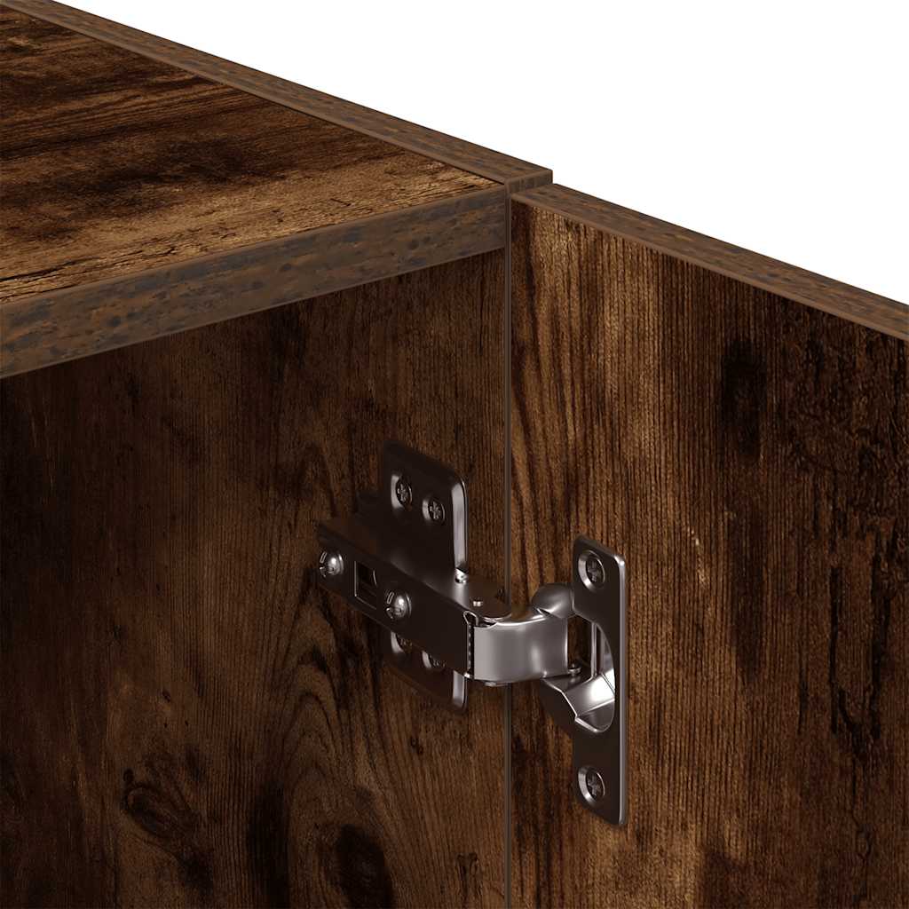 Armadietto Cucina Rovere Fumo 38x41,5x131,5 cm in Legno - homemem39