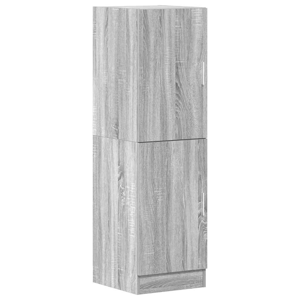 Armadietto Cucina Grigio Sonoma 38x41,5x131,5 cm in Legno