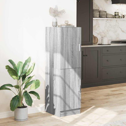 Armadietto Cucina Grigio Sonoma 38x41,5x131,5 cm in Legno