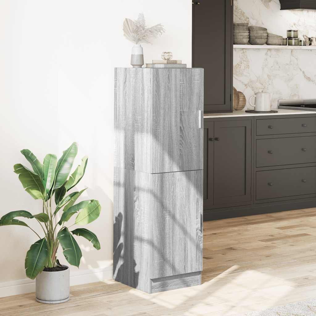 Armadietto Cucina Grigio Sonoma 38x41,5x131,5 cm in Legno