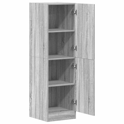 Armadietto Cucina Grigio Sonoma 38x41,5x131,5 cm in Legno - homemem39