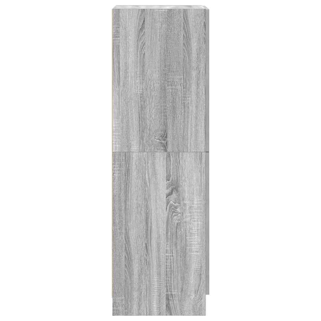 Armadietto Cucina Grigio Sonoma 38x41,5x131,5 cm in Legno