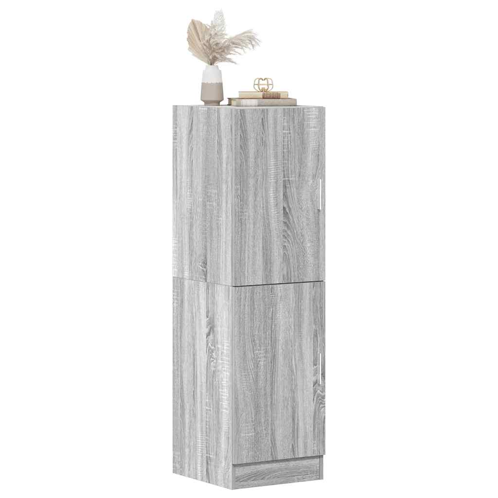 Armadietto Cucina Grigio Sonoma 38x41,5x131,5 cm in Legno - homemem39
