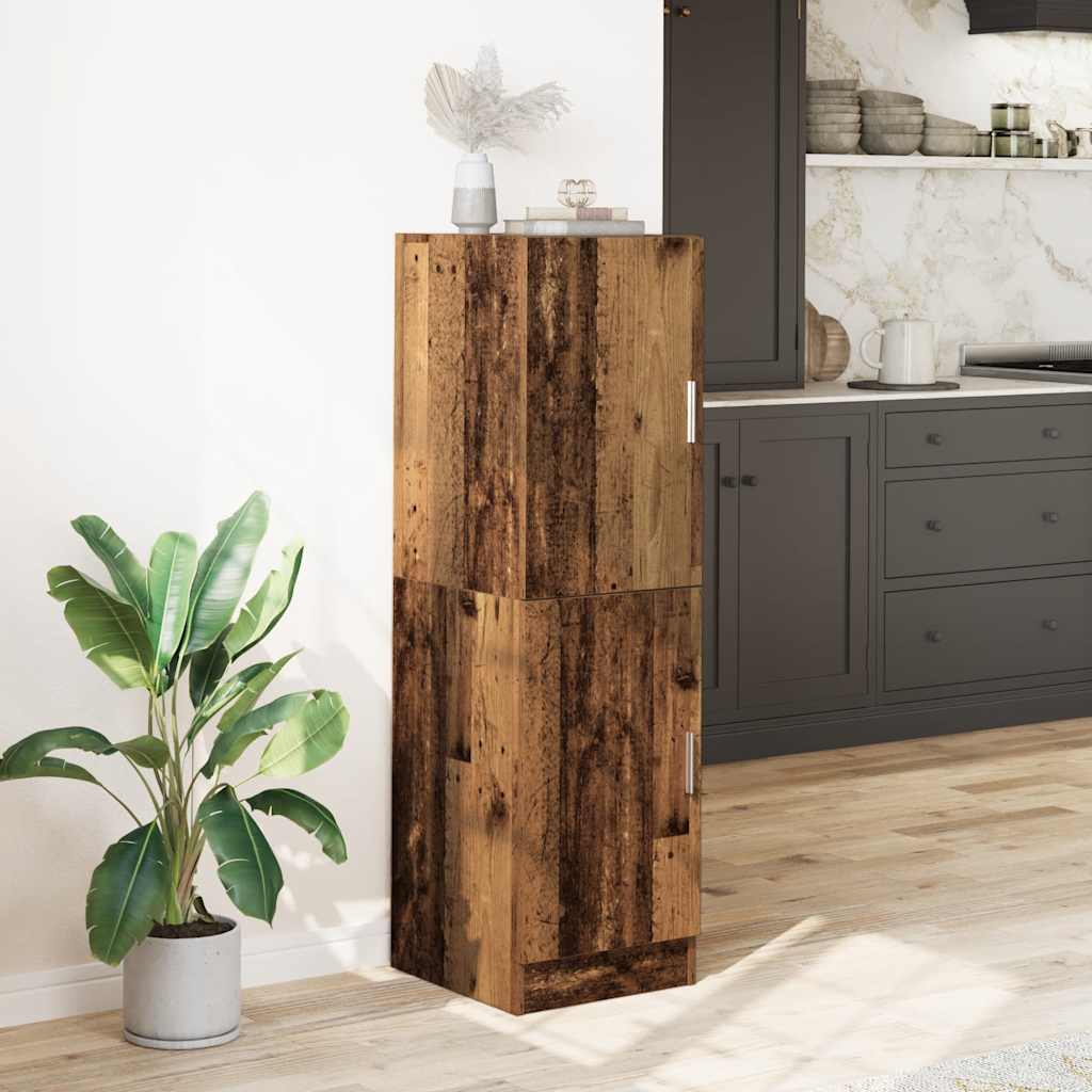 Armadietto Cucina Legno Antico 38x41,5x131,5 cm in Legno - homemem39