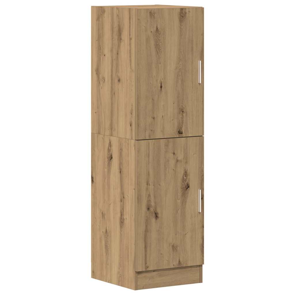 Armadietto Cucina Rovere Artigianale 38x41,5x131,5 cm in Legno - homemem39
