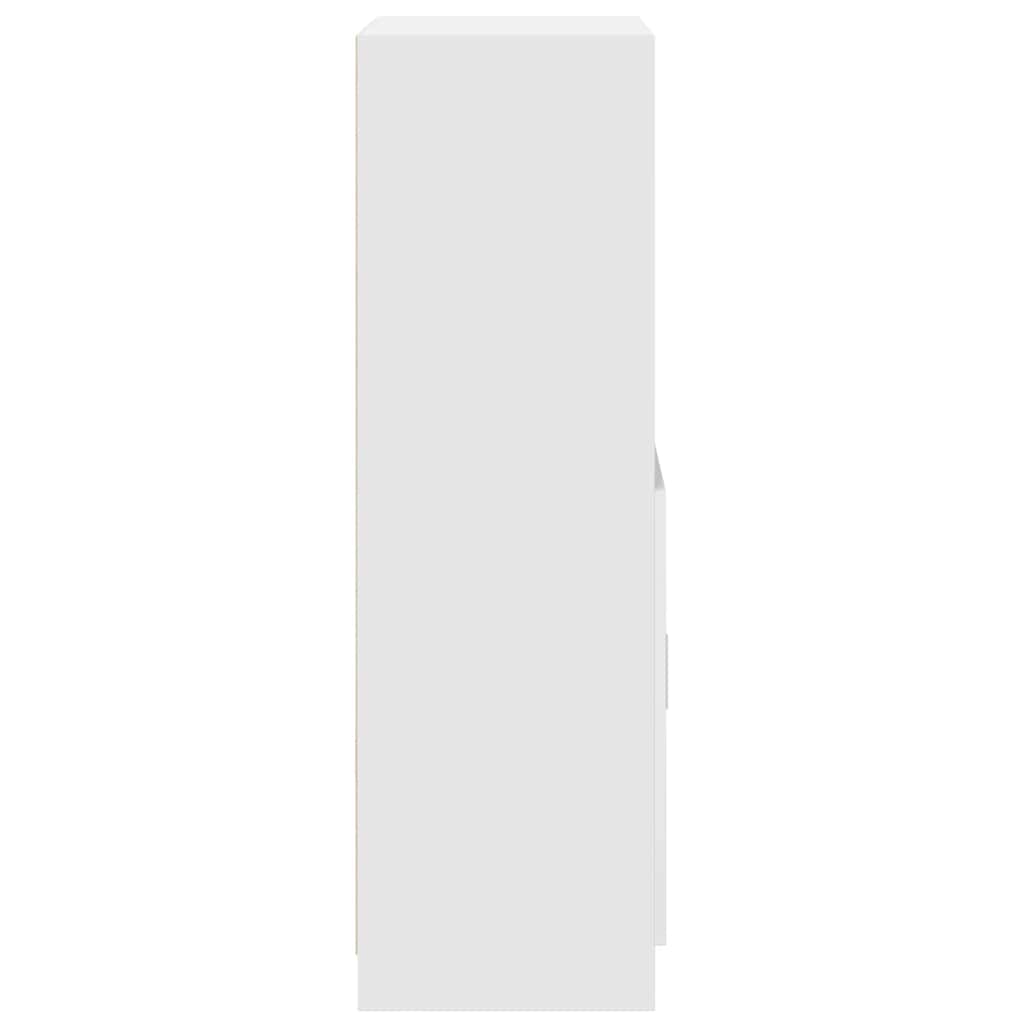 Mobile da Cucina Bianco 57x41,5x131,5 cm in Truciolato