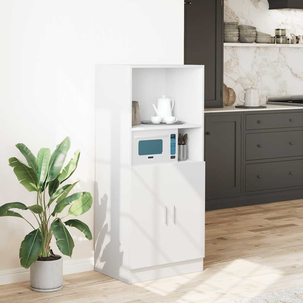 Mobile da Cucina Bianco 57x41,5x131,5 cm in Truciolato - homemem39