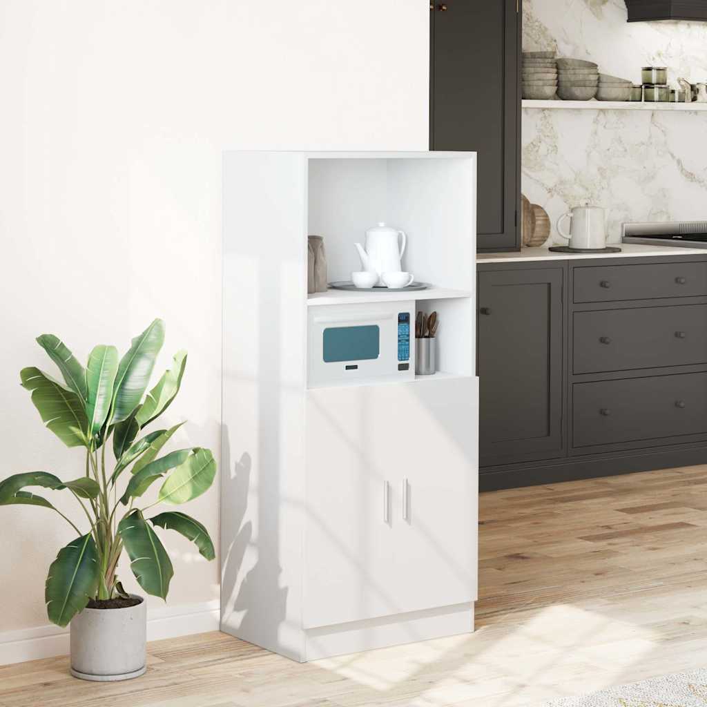 Mobile da Cucina Bianco 57x41,5x131,5 cm in Truciolato