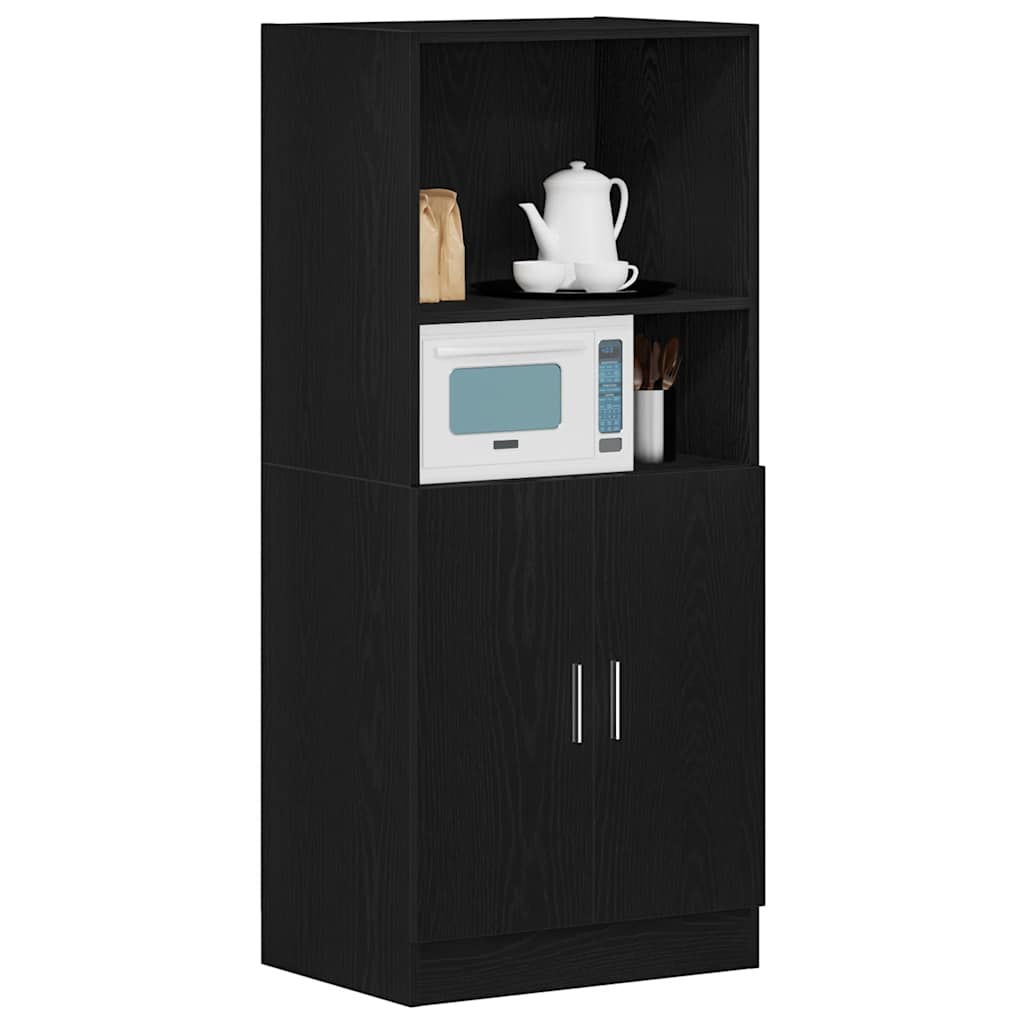 Mobile da Cucina Nero 57x41,5x131,5 cm in Truciolato - homemem39