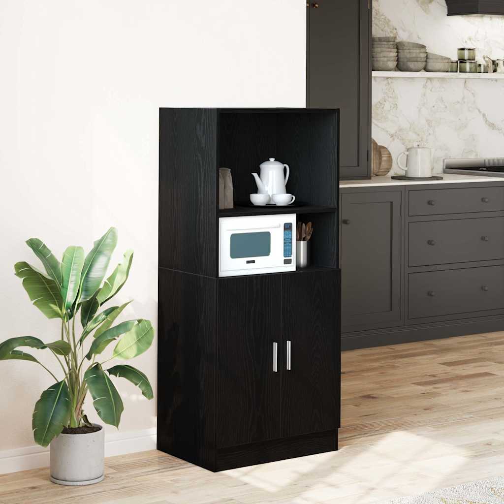 Mobile da Cucina Nero 57x41,5x131,5 cm in Truciolato | homemem39