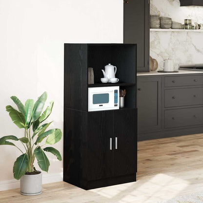 Mobile da Cucina Nero 57x41,5x131,5 cm in Truciolato | homemem39