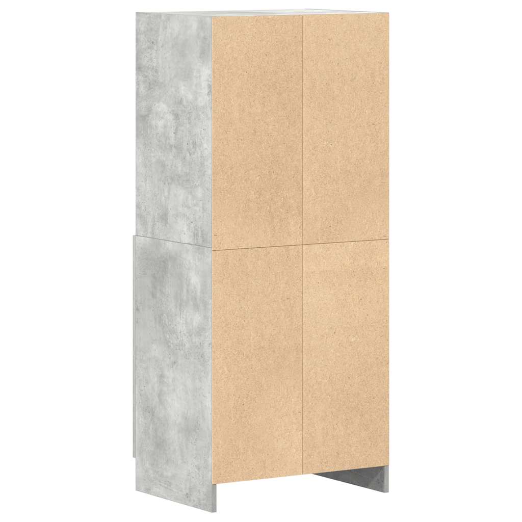 Mobile da Cucina Grigio Cemento 57x41,5x131,5 cm in Truciolato
