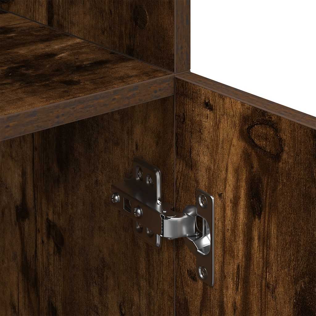 Armadietto Cucina Rovere Fumo 57x41,5x131,5 cm in Truciolato - homemem39