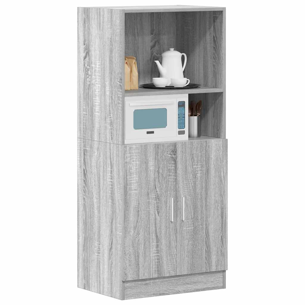 Armadietto Cucina Grigio Sonoma 57x41,5x131,5 cm in Truciolato - homemem39