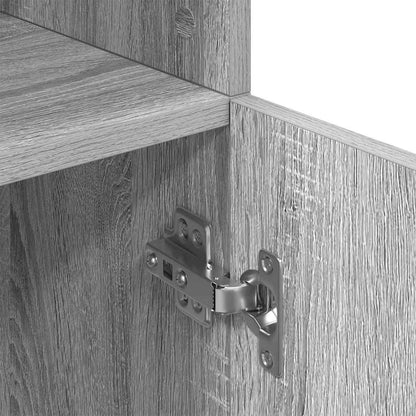 Armadietto Cucina Grigio Sonoma 57x41,5x131,5 cm in Truciolato - homemem39
