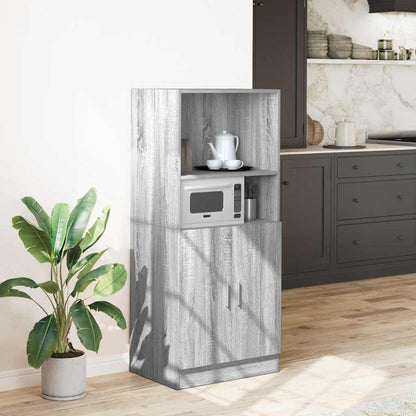 Armadietto Cucina Grigio Sonoma 57x41,5x131,5 cm in Truciolato - homemem39