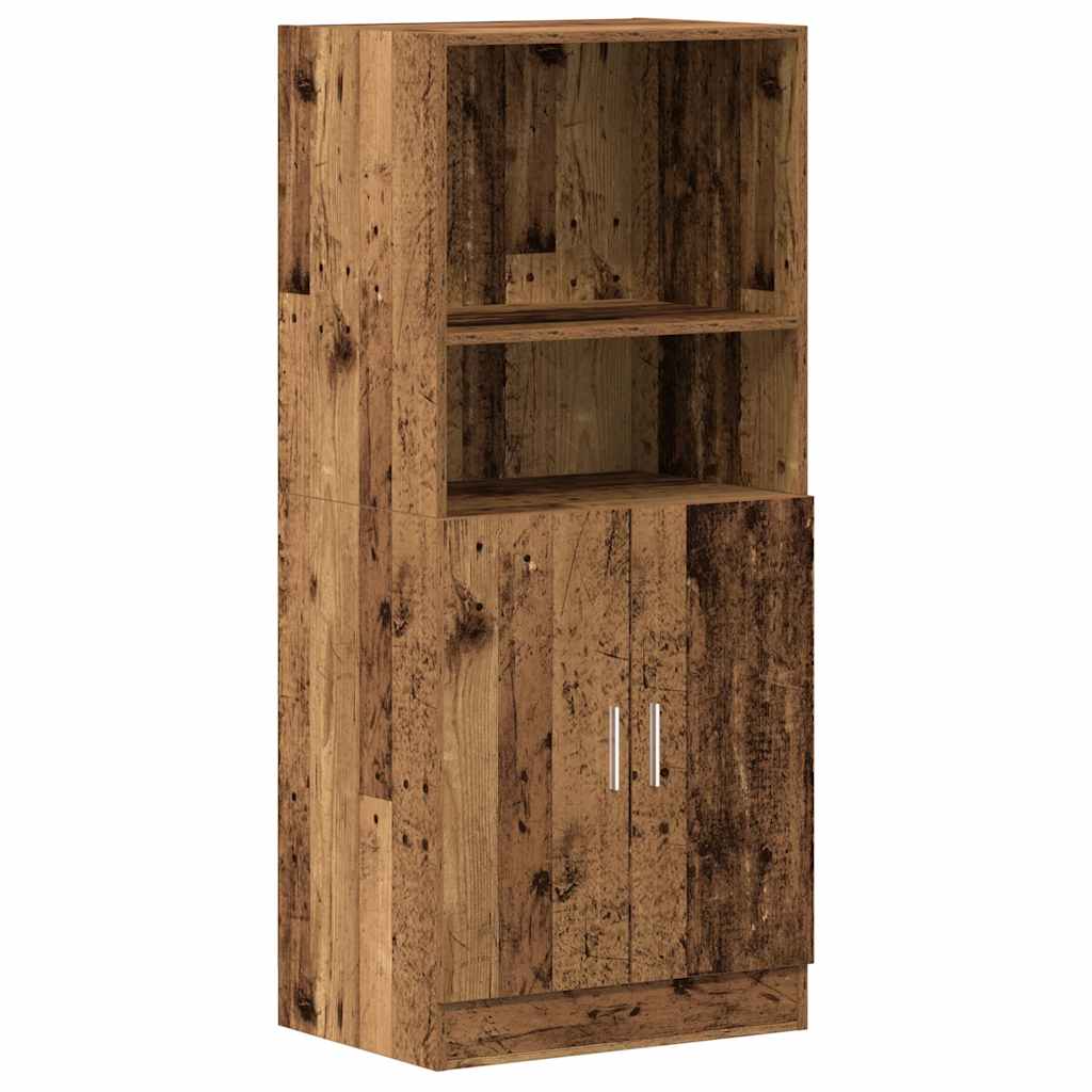Armadietto Cucina Legno Antico 57x41,5x131,5 cm in Truciolato - homemem39