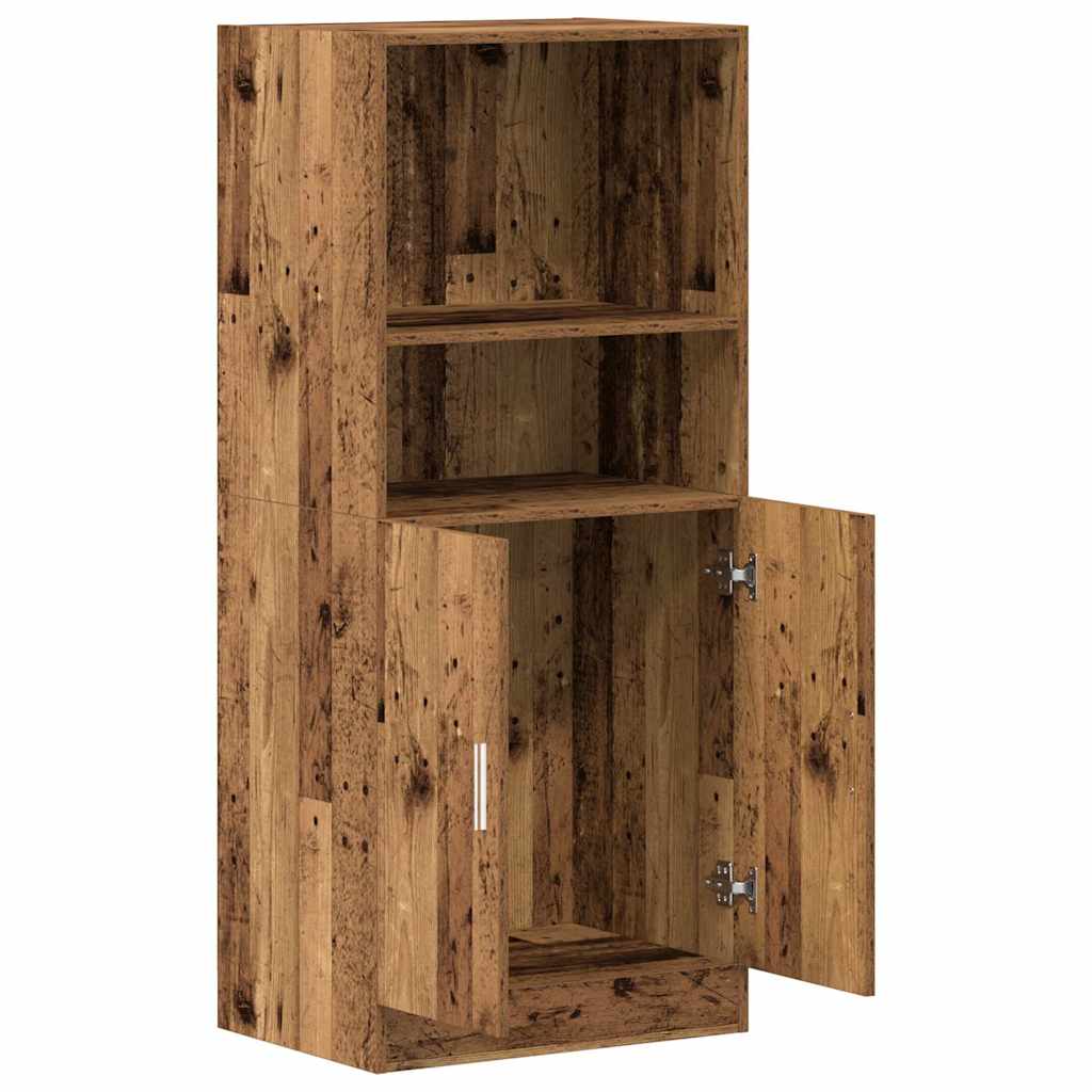 Armadietto Cucina Legno Antico 57x41,5x131,5 cm in Truciolato - homemem39