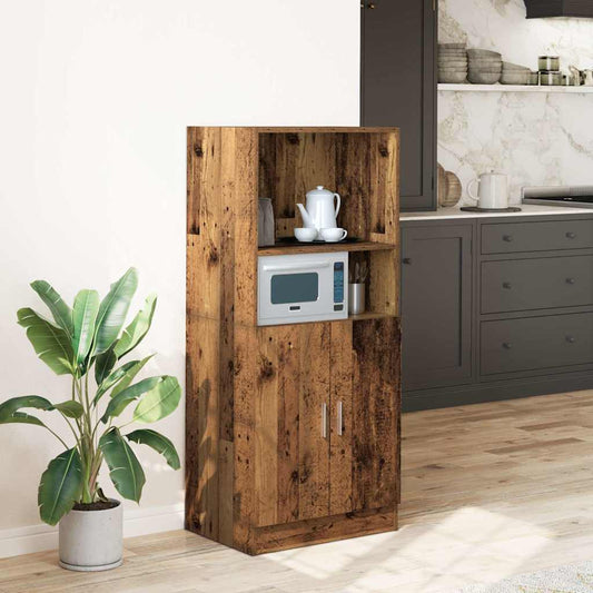 Armadietto Cucina Legno Antico 57x41,5x131,5 cm in Truciolato - homemem39