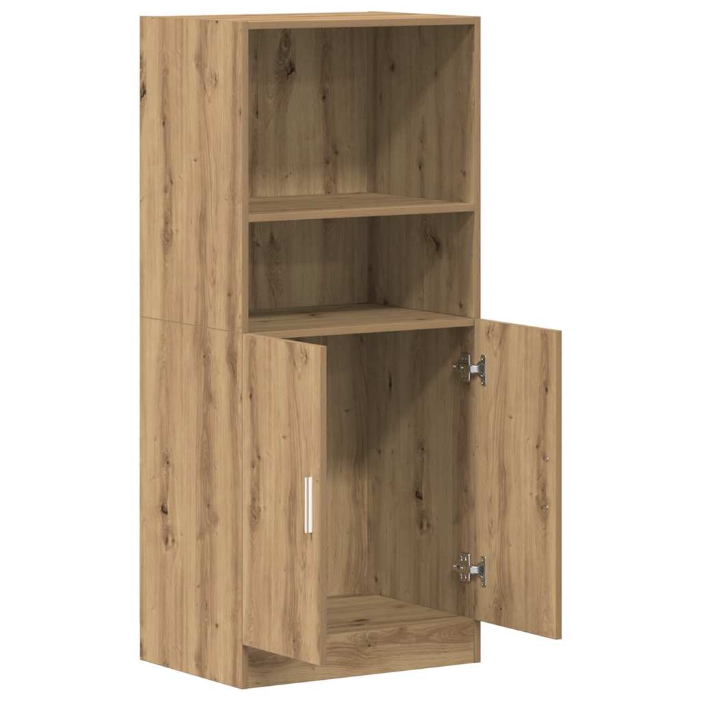 Armadietto Rovere Artigianale 57x41,5x131,5 cm in Truciolato | homemem39