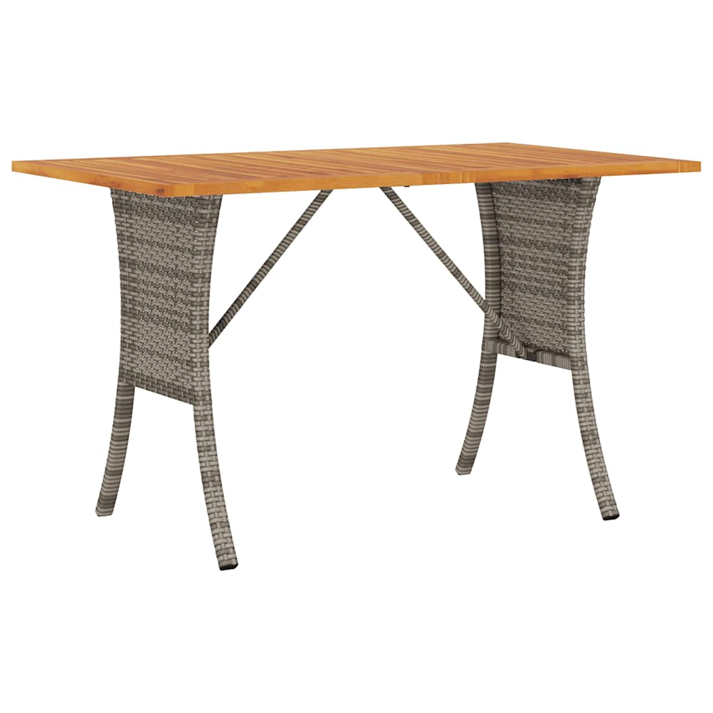 Divano da Giardino a 3 Posti Cuscini&Tavolo Grigio Polyrattan | homemem39