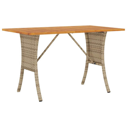 Divano Giardino 3 Posti con Cuscini e Tavolo Beige Polyrattan | homemem39
