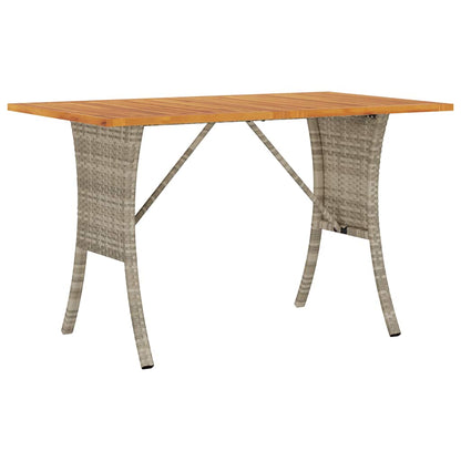 Divano 3 Posti con Cuscini e Tavolo Grigio Chiaro Polyrattan | homemem39