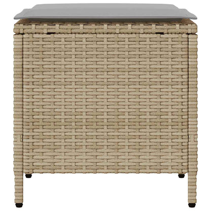 Set Divano da Giardino 4 pz con Cuscini Beige in Polyrattan | homemem39