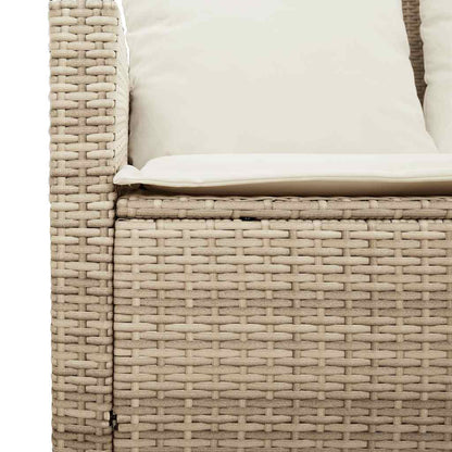 Set Divano da Giardino 4 pz con Cuscini Beige in Polyrattan | homemem39