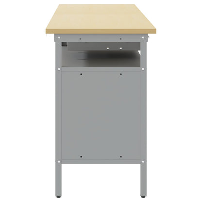 Set banco da lavoro con cassetto 3 pcs Rosso e Grigio | homemem39