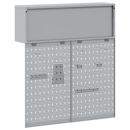 Set di armadi per attrezzi con lo scaffale 3 pcs Nero | homemem39