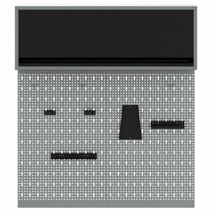 Set di armadi per attrezzi con lo scaffale 3 pcs Nero | homemem39