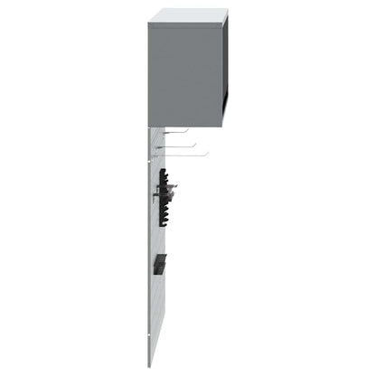 Set di armadi per attrezzi con lo scaffale 3 pcs Nero | homemem39