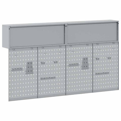 Set di armadi per attrezzi con lo scaffale 6 pcs Nero | homemem39