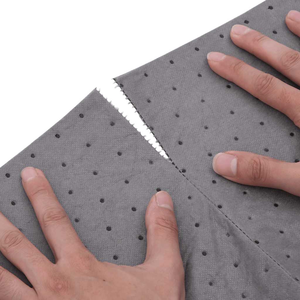 Tampone Assorbente per Olio Grigio 40x1000 cm | homemem39
