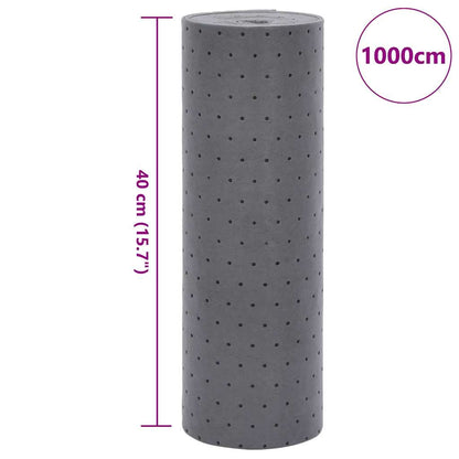 Tampone Assorbente per Olio Grigio 40x1000 cm | homemem39