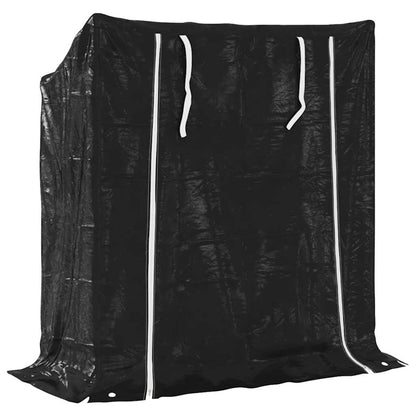 Rastrelliera Legna con Copertura Antipioggia Acciaio Zincato - homemem39