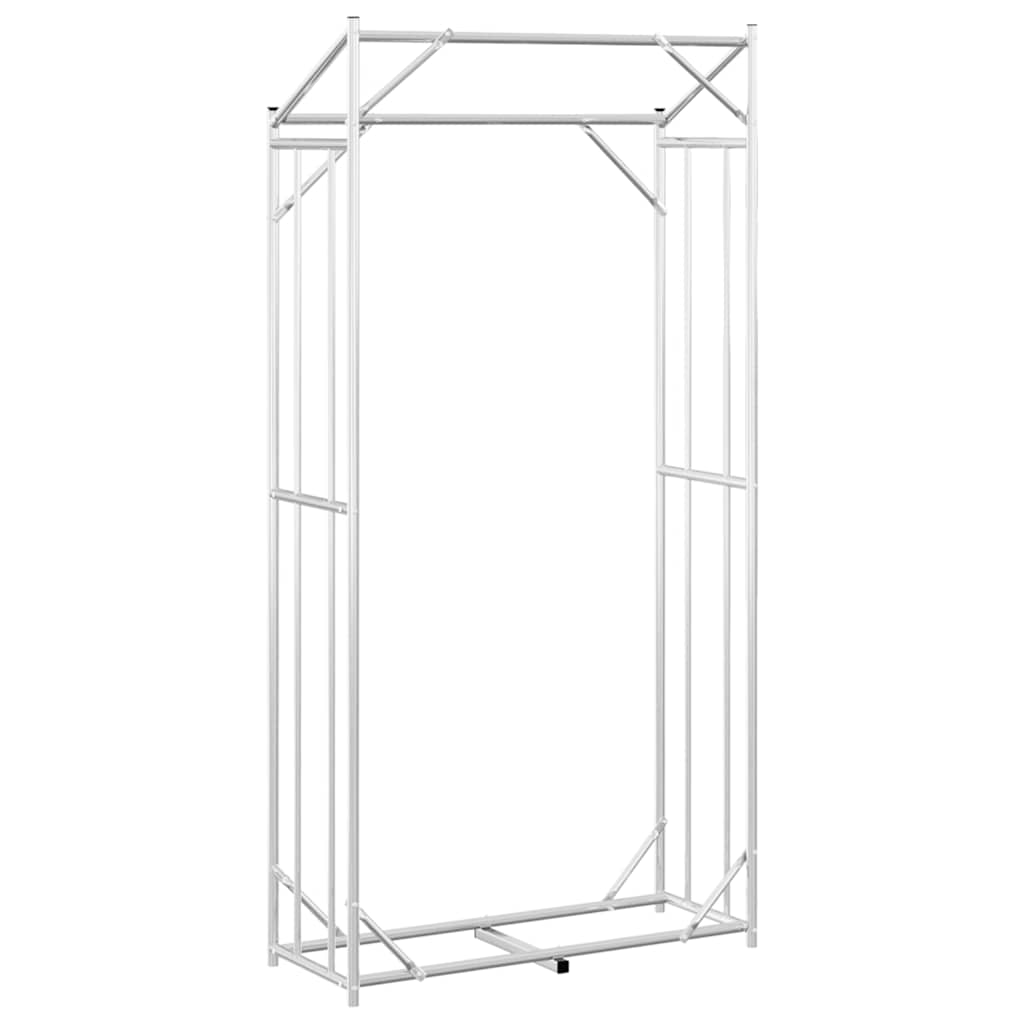 Rastrelliera per Legna con Copertura Antipioggia 100x40x200 cm