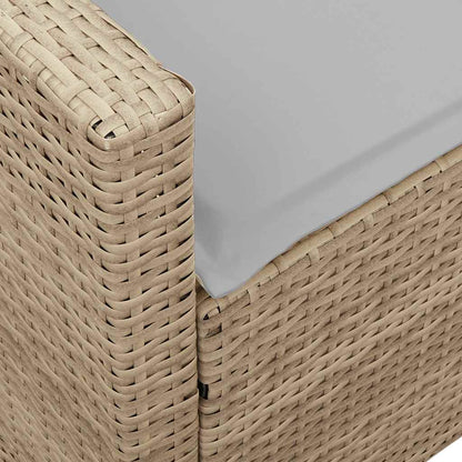 Divano da Giardino con Cuscini a 5 Posti Beige in Polyrattan | homemem39